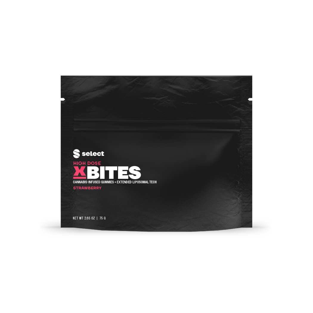 Photograph of product: X-Bites High Dose Strawberry Gummies (10-Pack | 50mg Each)