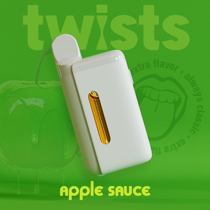 Photograph of Product: Apple Sauce Twister Disposable Vape