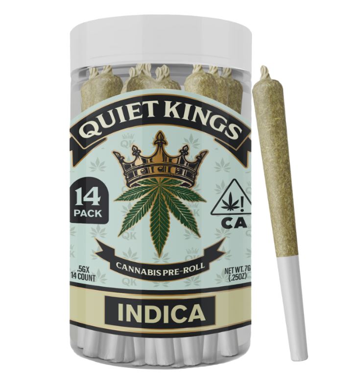 Photograph of product: Quiet Kings 14pk 7g Preroll Jet fuel OG
