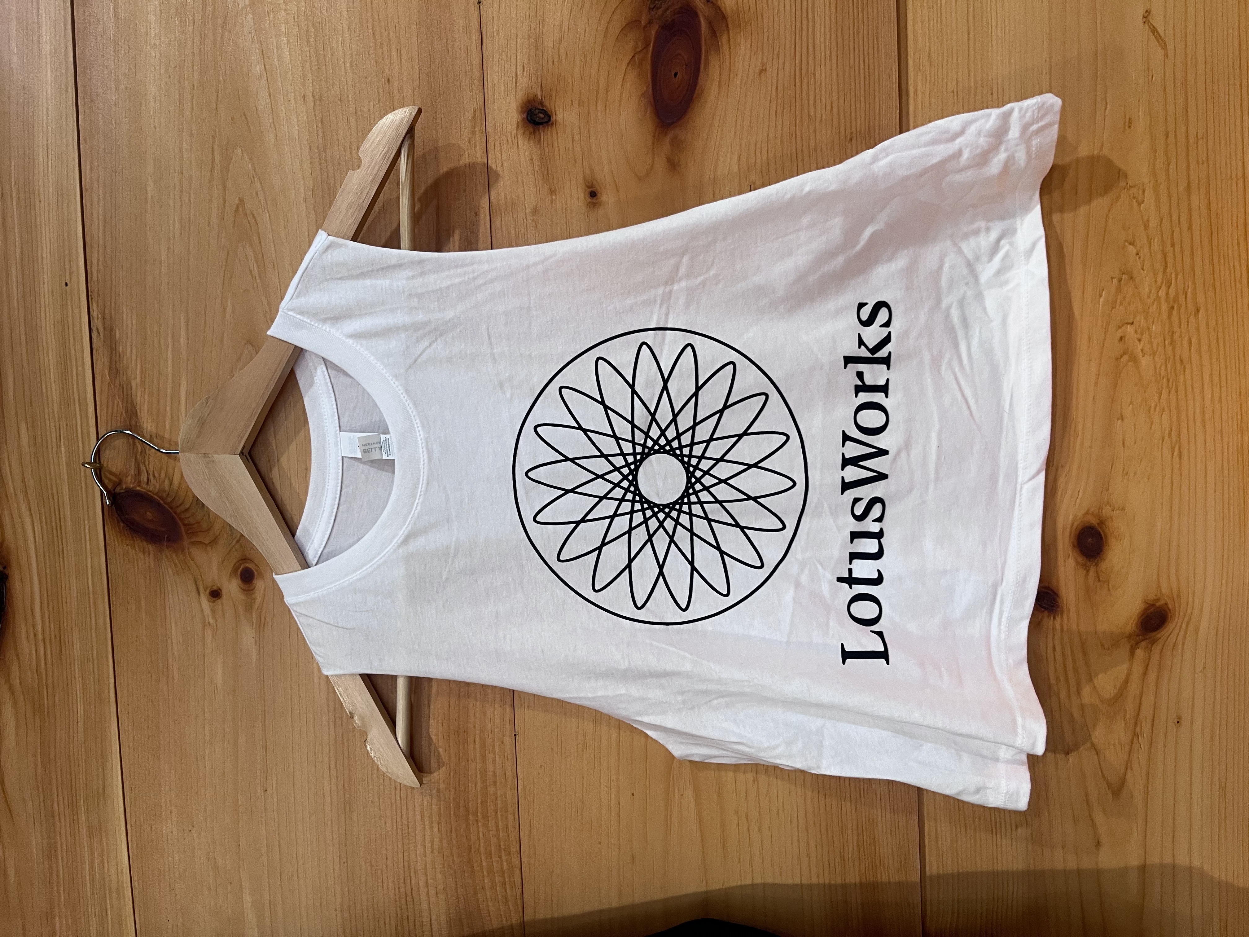 Photograph of product: LotusWorks Crop Tank - White Small