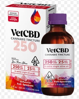 Photograph of product: Vet CBD - Vet CBD - Extra Strength - 250mg Bottle (60ml)