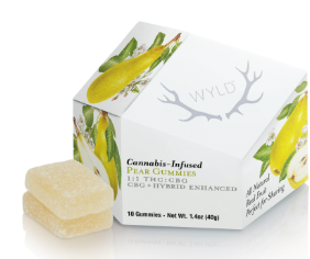 Photograph of product: Pear Gummies | 1:1 TH-oui:CBG | 10pk 100mg