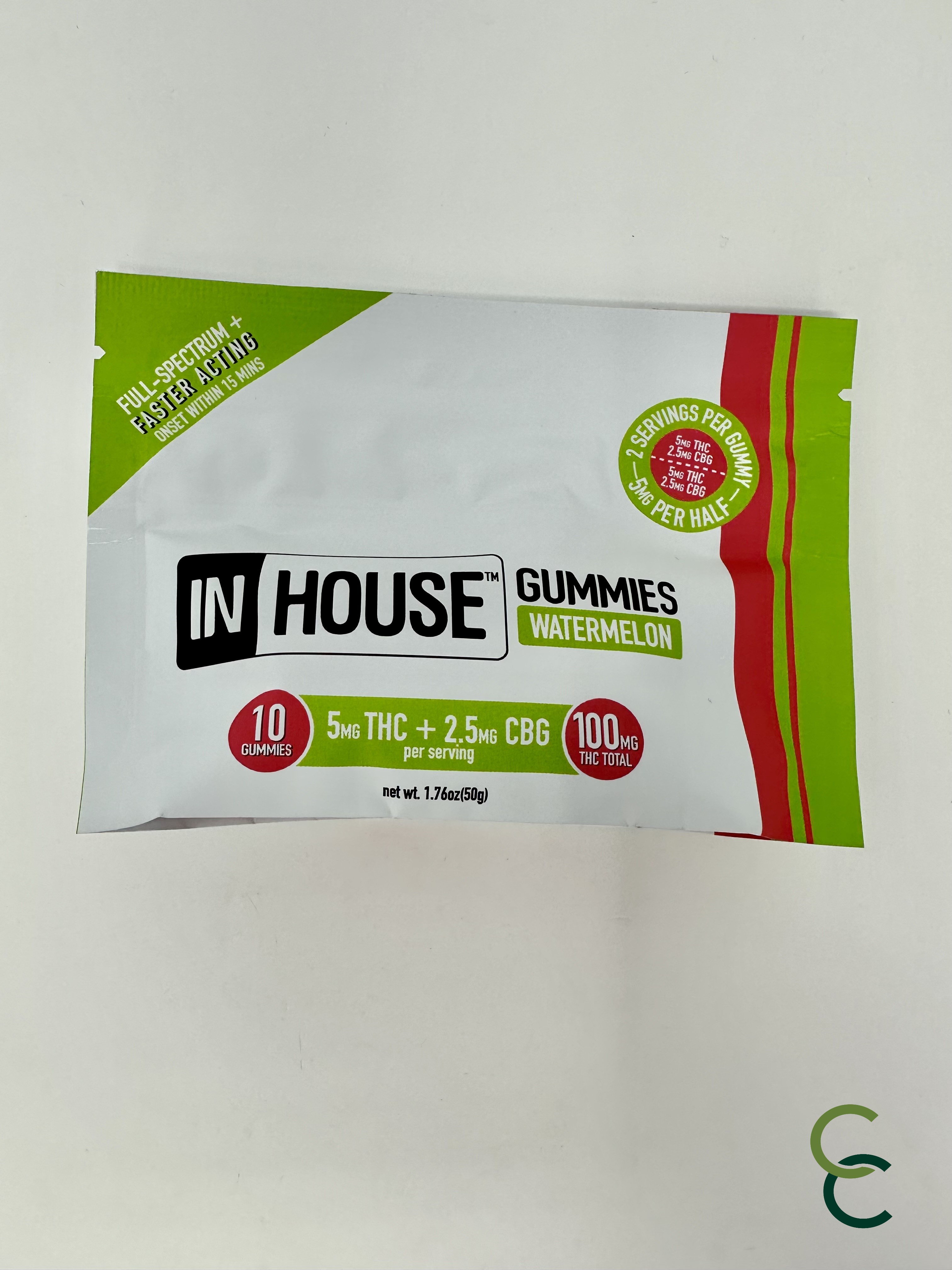Photograph of product: Watermelon Gummies - 2:1 (TH-oui:CBG)