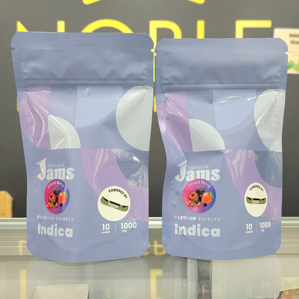 Photograph of product: JAMS | 1000mg | Mixed Berry | 10ct