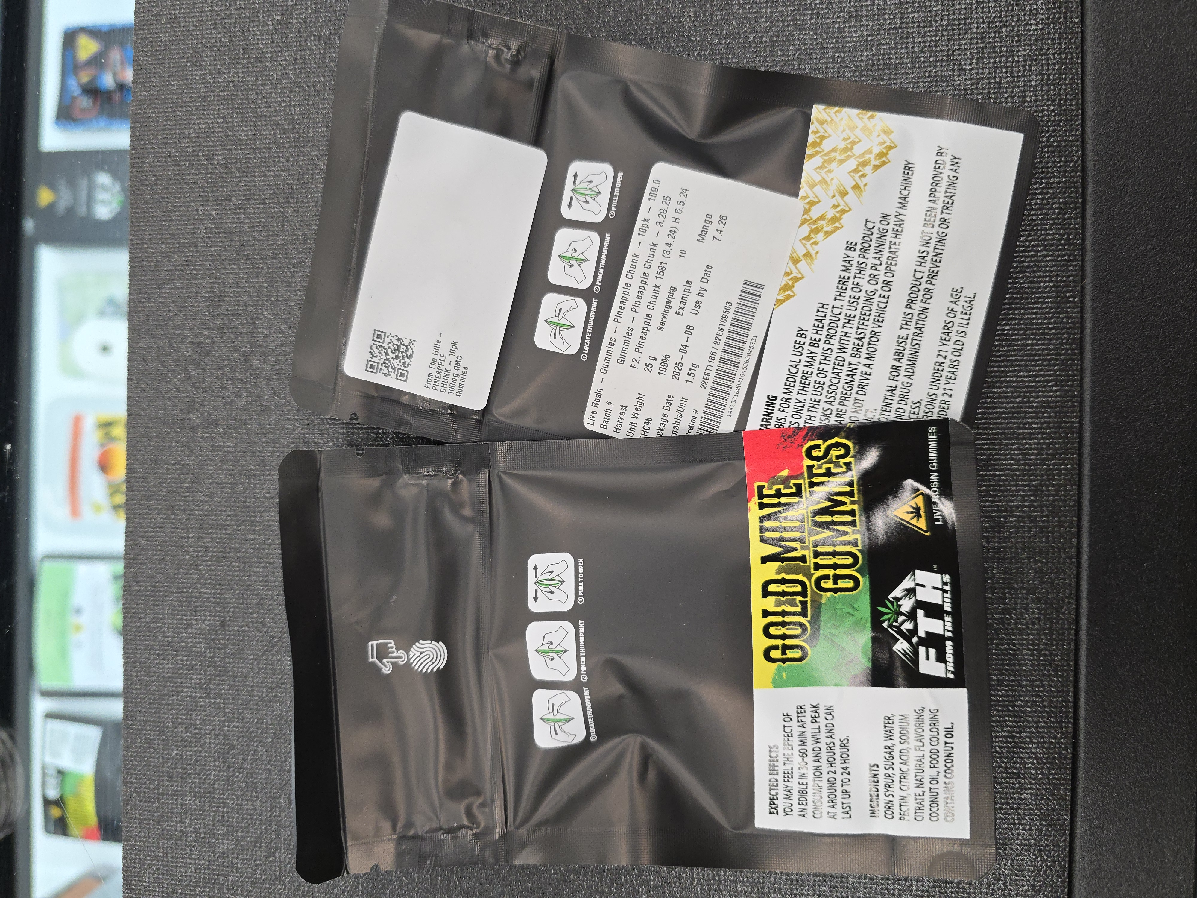 Photograph of product: PINEAPPLE CHUNK - 10pk 100mg