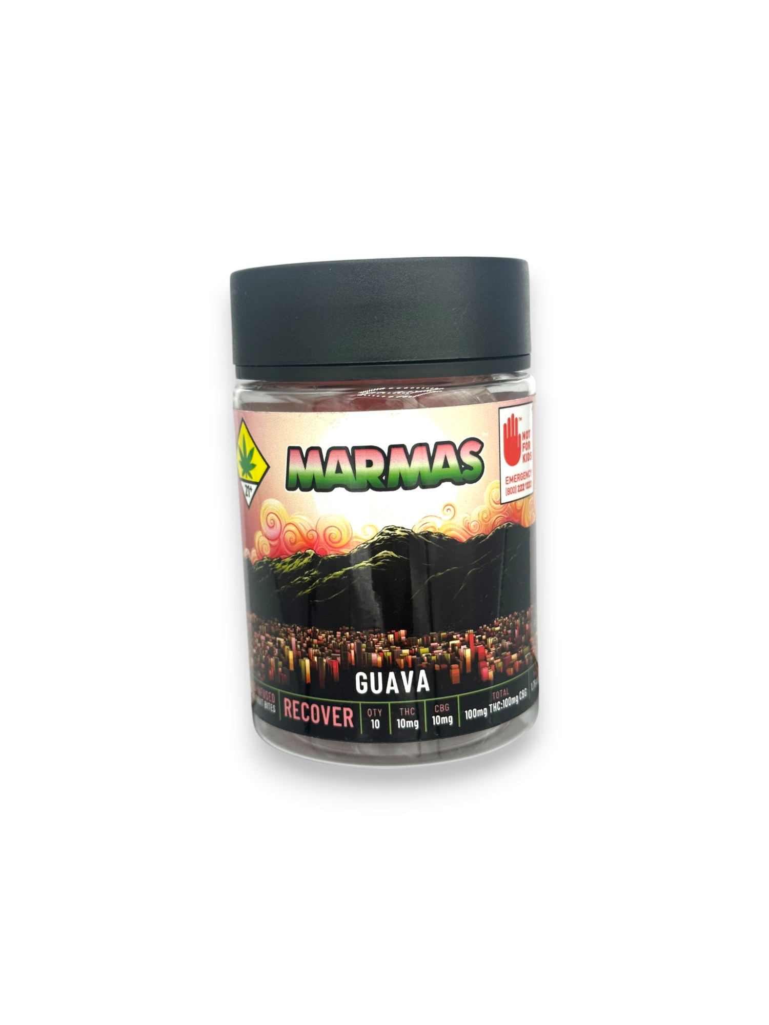 Photograph of product: 1:1 CBG Guava 10pk (Marmas)