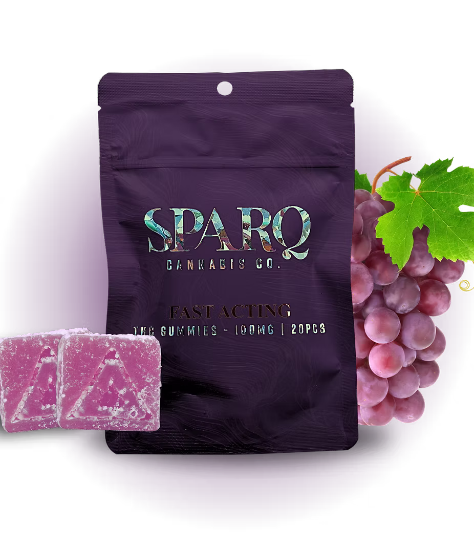 Photograph of product: Grape Fast Acting Gummies | 20pk