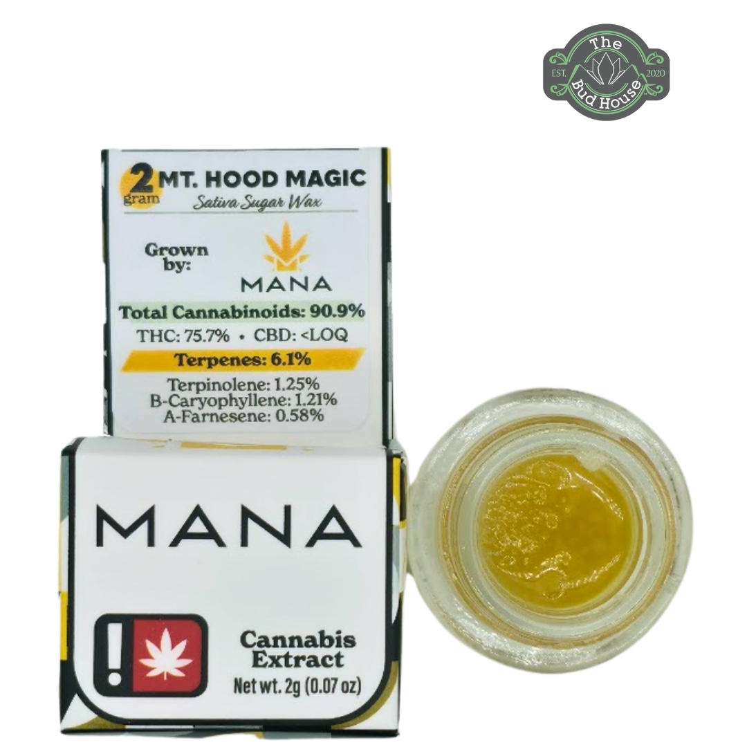 Photograph of product: Mana Extracts 2g MT. HOOD MAGIC Sugar Wax