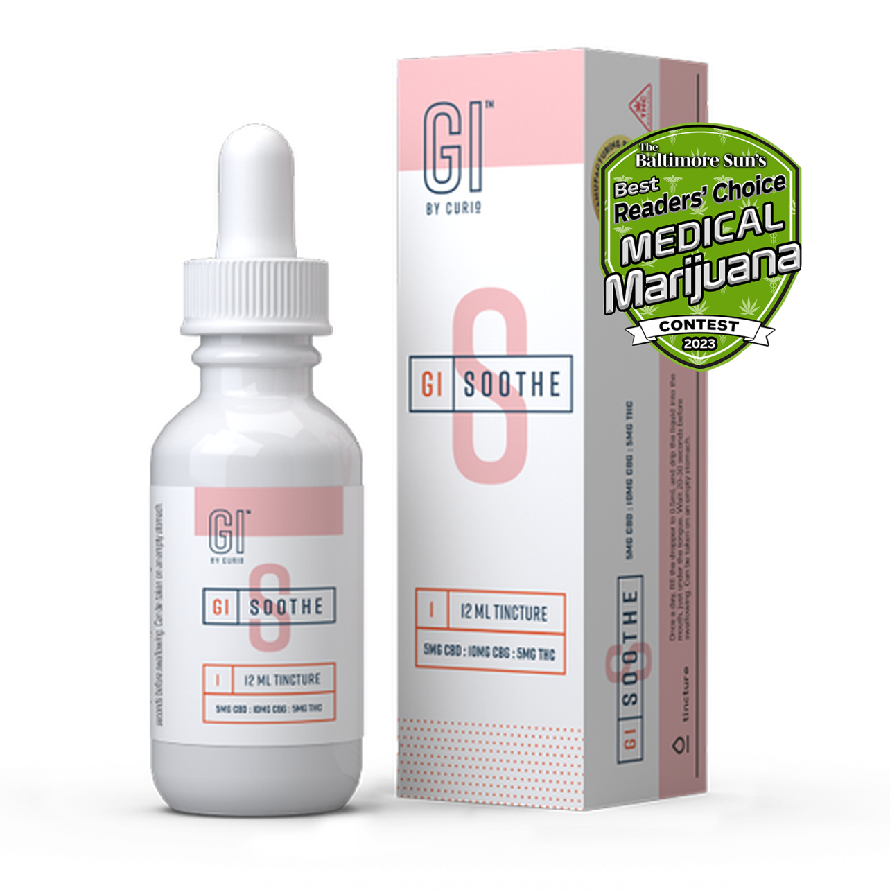 Photograph of product: GI by Curio - 1:2:1 Tincture - [12ml] - 120mg TH-oui