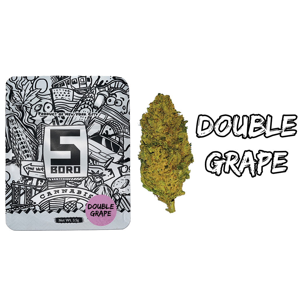 Photograph of product: Five Boro | Double Grape | Flower | 3.5g