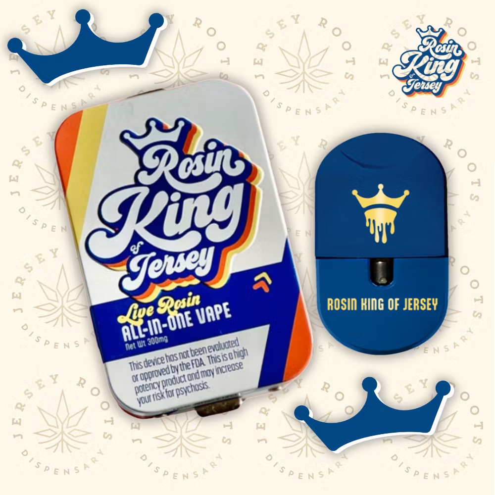 Photograph of product: Rosin King of Jersey - Toasted (R1) AIO Disposable - 0.5g