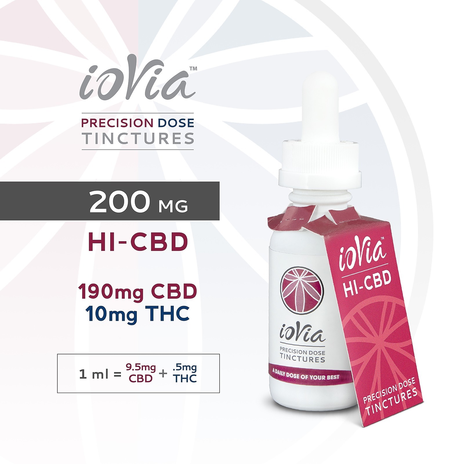 Photograph of product: IOVIA TINCTURE 1:1 TH-oui:CBD
