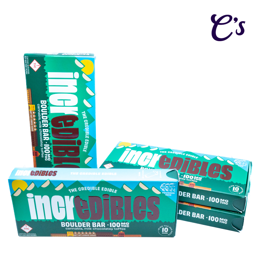 Photograph of product: Incredibles | Chocolate (H) Boulder Bar 100mg