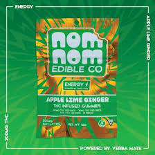 Photograph of product: Nom Nom | Apple Lime Ginger ENERGY | TH-oui Gummies | 200mg