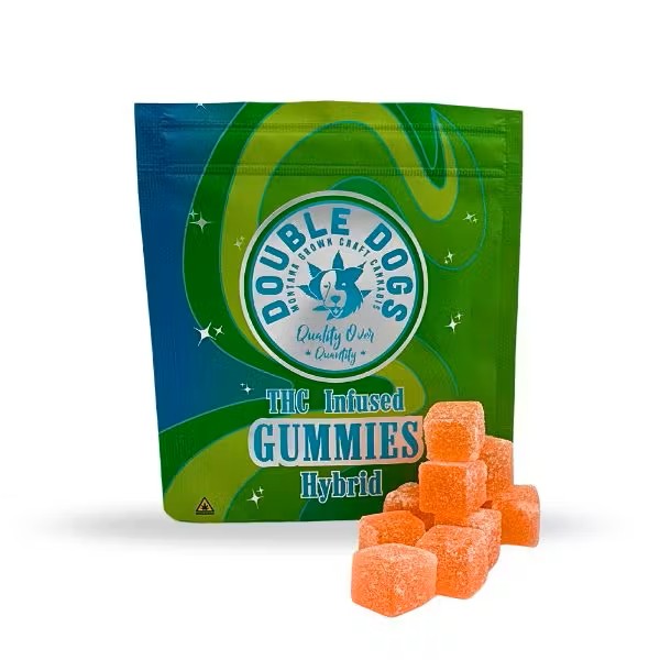 Photograph of Product: Double Dogs - Orange Cream THC Gummies