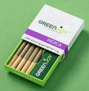 Photograph of product: GreenJoy Pre-Roll 0.5g 5pk- Bread and Butter