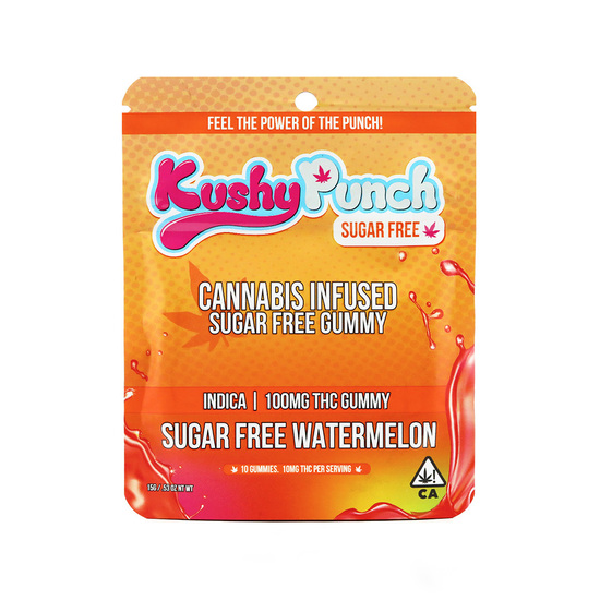 Photograph of product: 100mg Watermelon (Oui'd) SUGAR FREE Gummies $12 or 2/$20