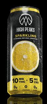 Photograph of product: High Peaks | Sparkling Lemonade | 10mg 12oz Beverge