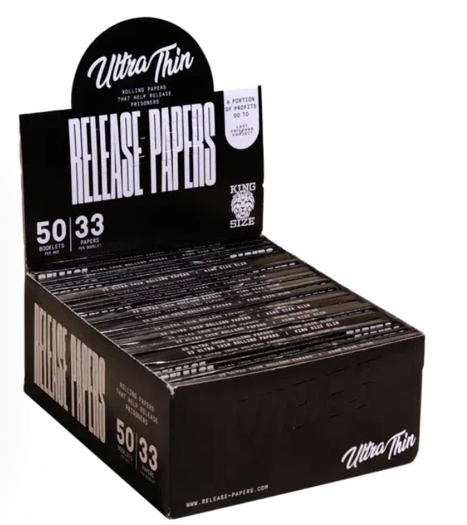 Photograph of product: Vibes Release Rolling Papers King Size Slim