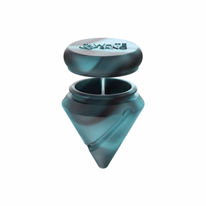 Photograph of product: White Rhino: Diamond Spinner Carb Cap Silicone Jar + Terp Ball -  Assorted Colors