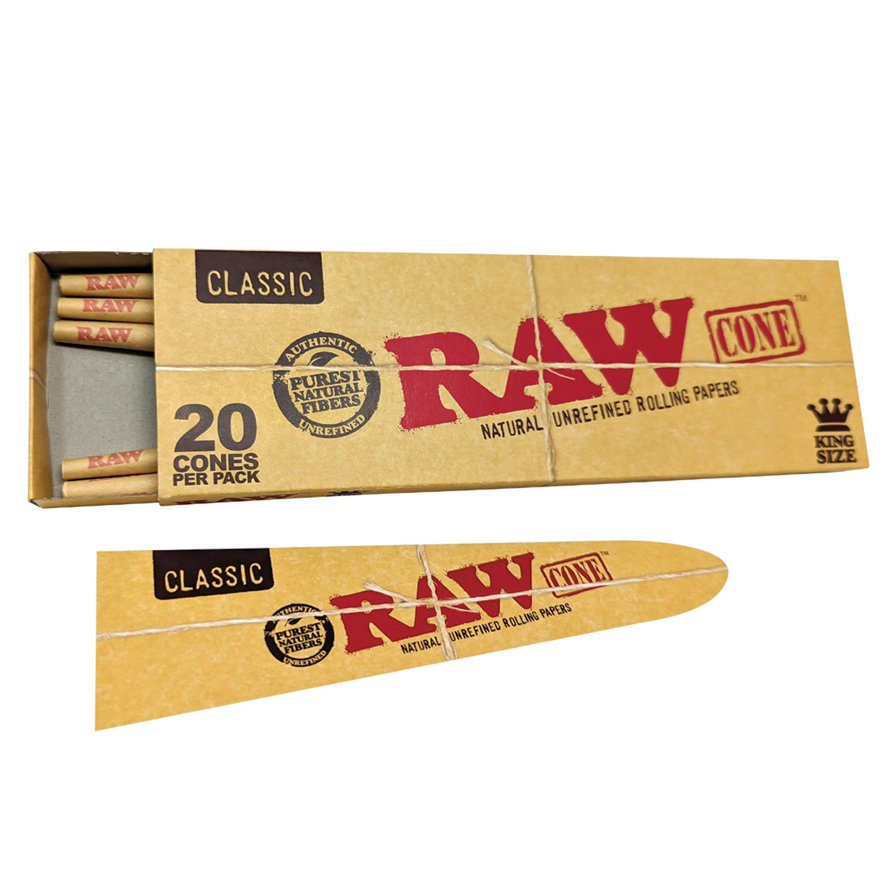 Photograph of product: Raw Classic - King Size Cones - 20pk