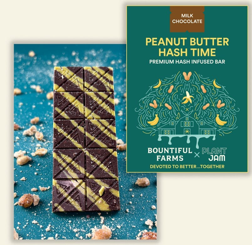 Photograph of product: 100mg PeanutButter au chocolat Time Chocolate Bar