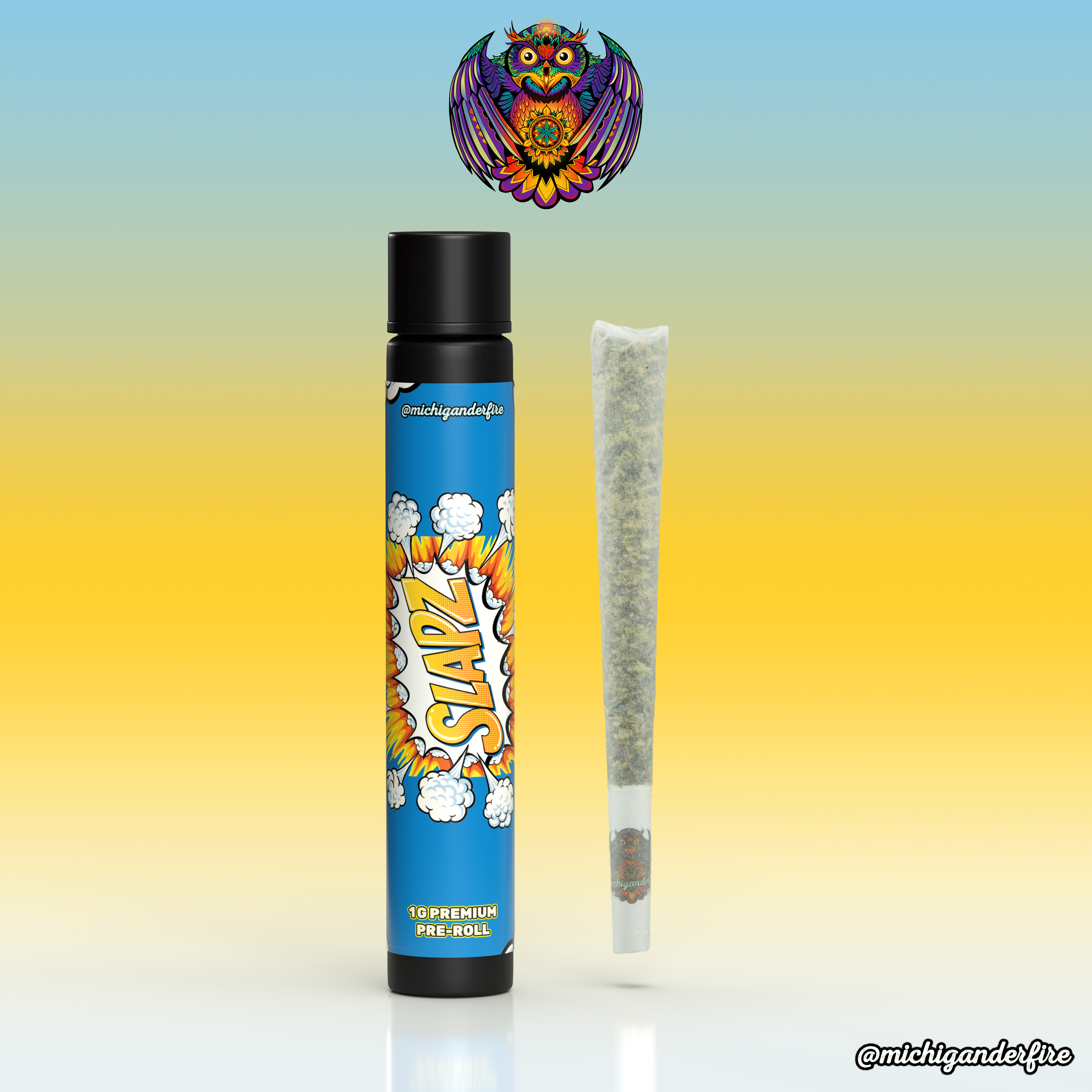 Photograph of product: Michigander Fire Slapz Pre-Roll