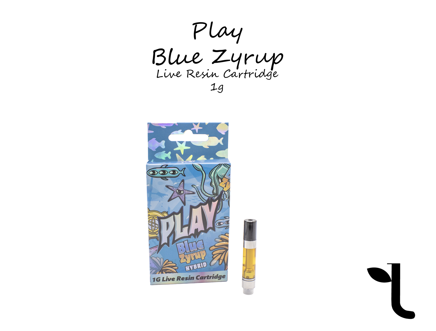 Photograph of product: PLAY | Blue Zyrup | LIve Resin Cart