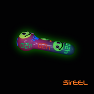 Photograph of product: 5 Smiley High UV Hand Pipe, Hypno-Hit Edition