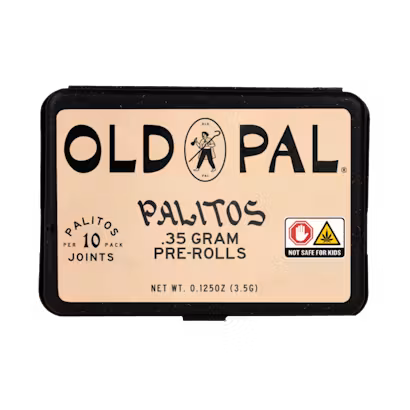 Photograph of product: Biscotti | Old Pal - Palitos .35 Pre-Rolls (3.5g 10 Pack)