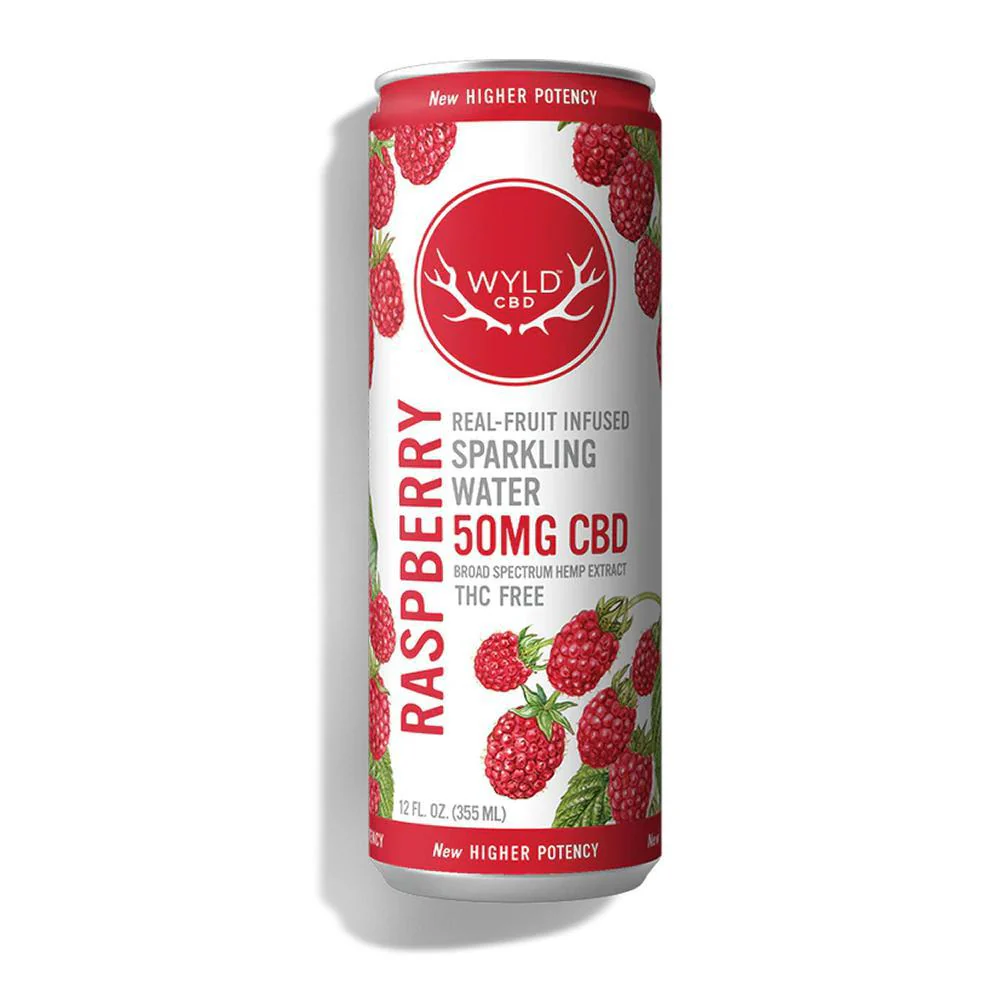 Photograph of product: Wyld | Raspberry CBD Sparkling Water 50mg