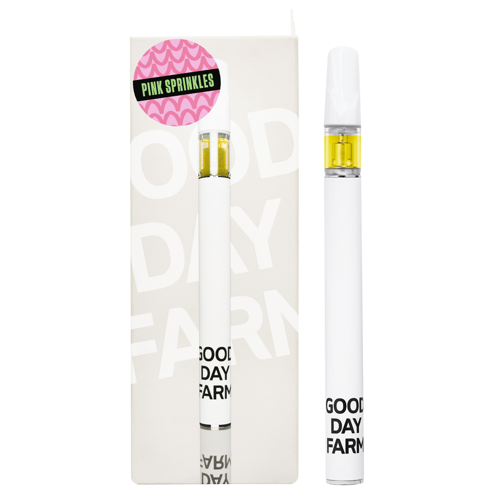 Photograph of product: GDF: Live Resin Vape | Pink Sprinkles | All-in-One | 0.5g