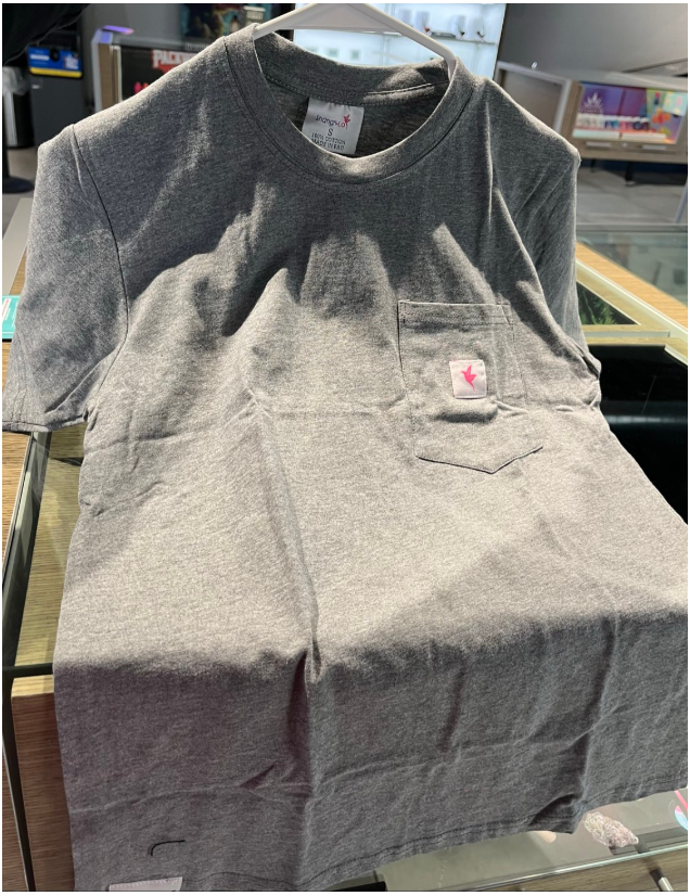 Photograph of product: Shangri-La - Slate Grey Pocket T-Shirt - XXXL