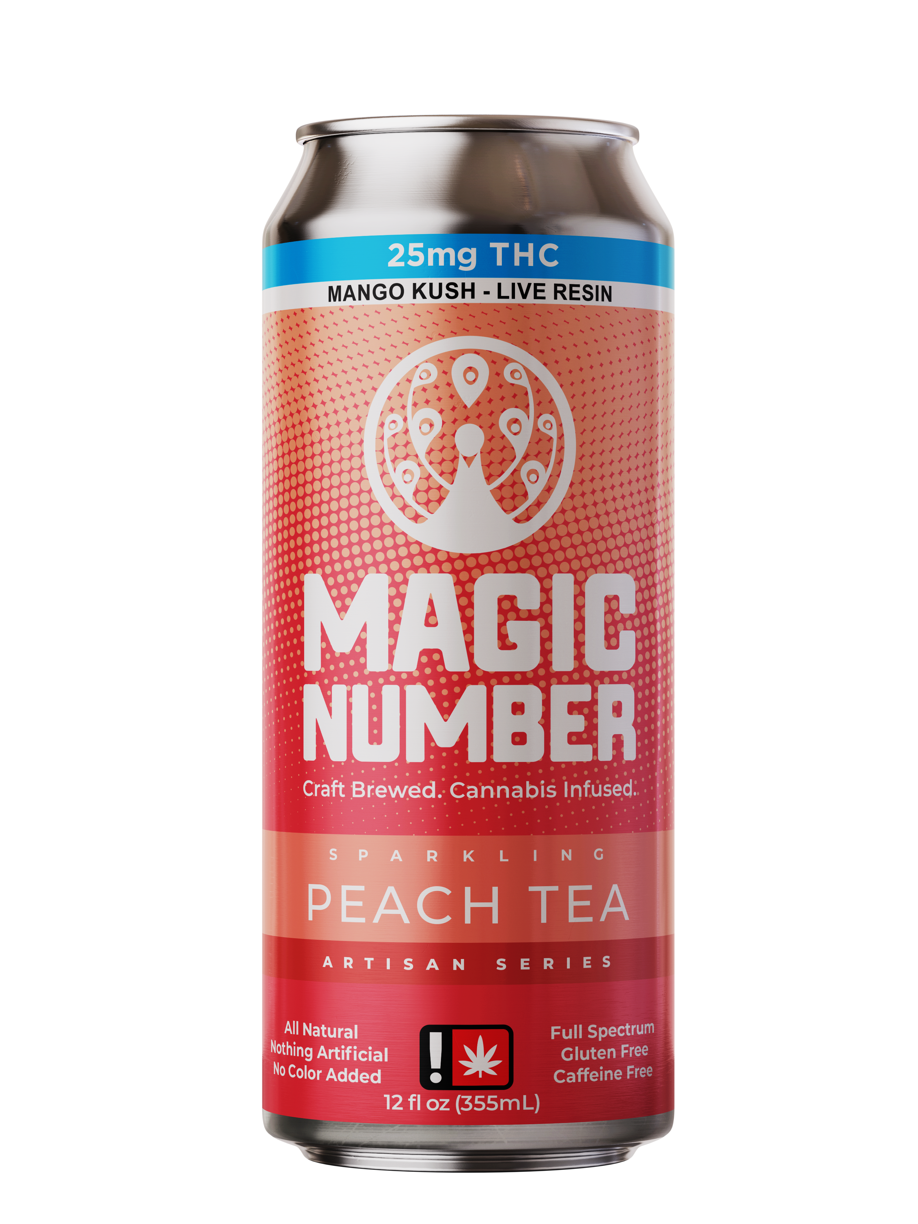 Photograph of Product: Sparkling Peach Tea | 25mg Live Resin