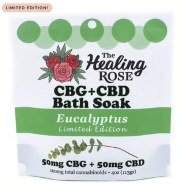 Photograph of product: Eucalyptus CBG:CBD Bath Soak | 4oz
