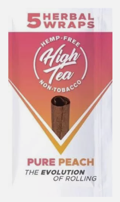 Photograph of product: High Tea All Natural Smoking Wraps - Pure Peach