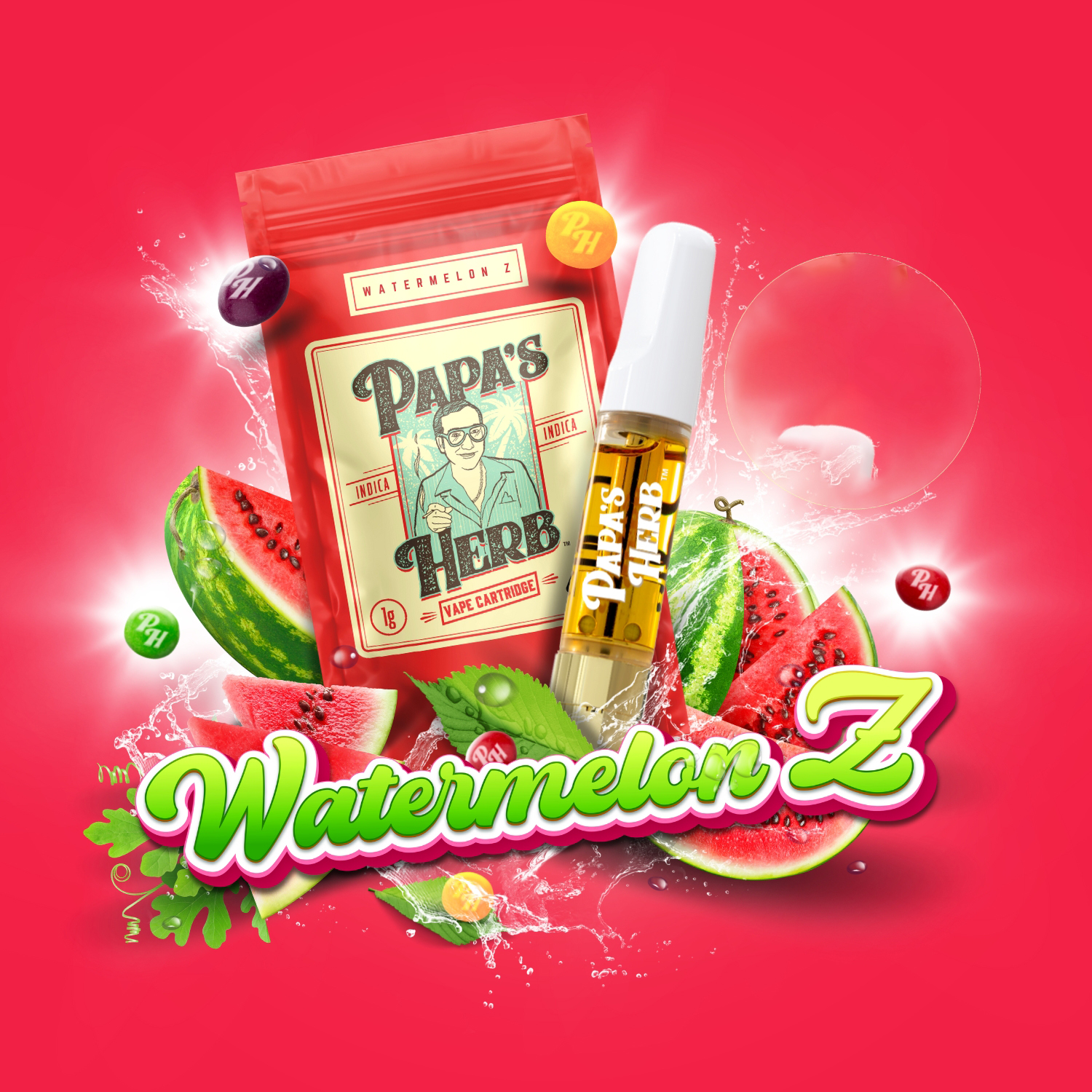 Photograph of product: Watermelon Z | Liquid Diamonds - 1g - Vape Cart