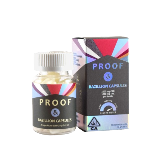 Photograph of product: BAZILLION 1:1 CAPSULES 30 PACK 1000MG