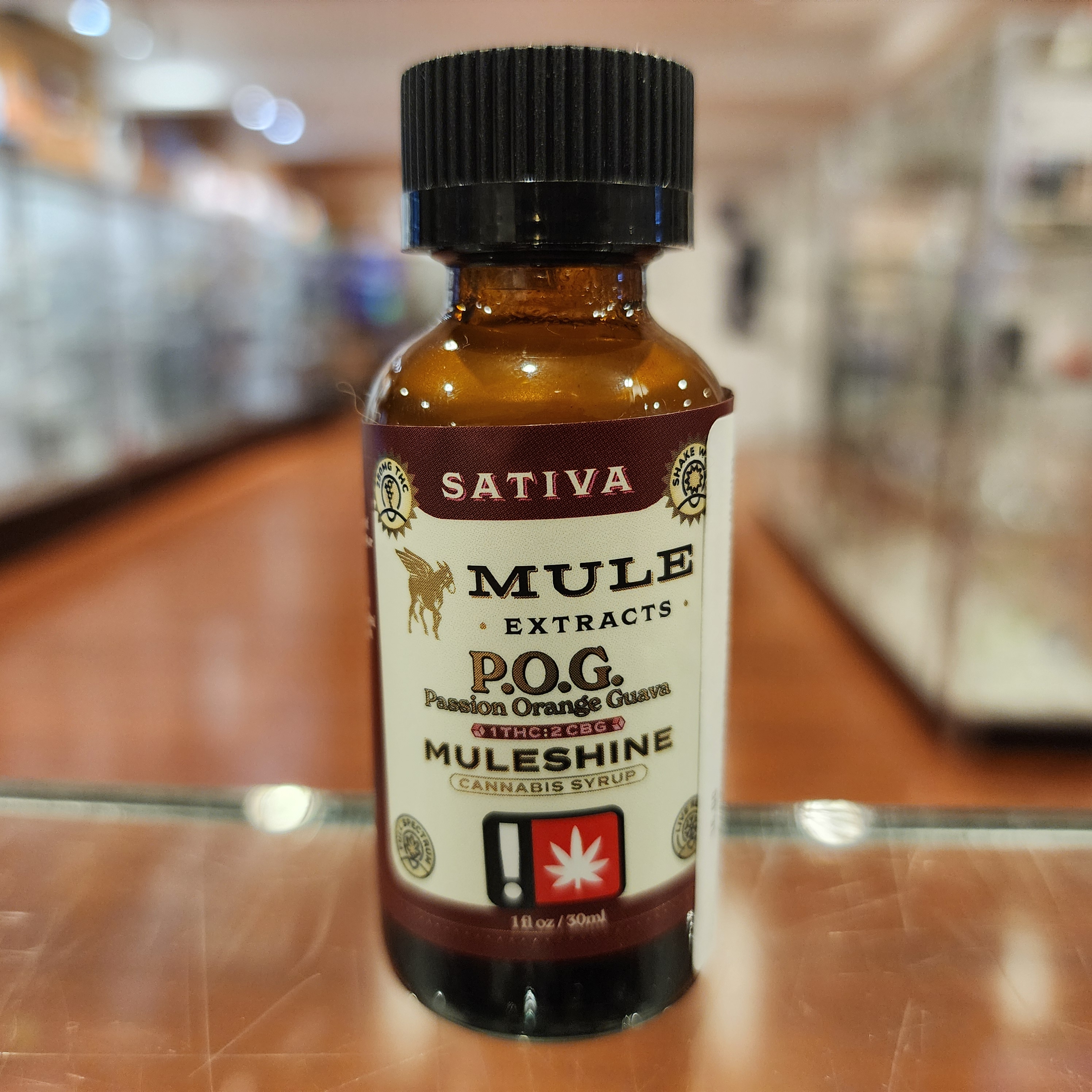 Photograph of product: POG 1:2 TH-oui/CBG 250mg Muleshine (Mule)