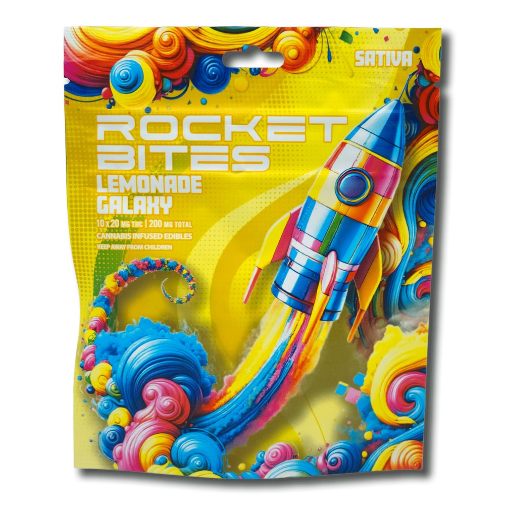 Photograph of product: Rocket Bites - 200mg- Lemonade Galaxy