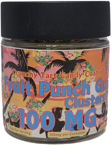 Photograph of Product: Fruit Punch Gummy Clusters | 100mg THC | Freedom Flower