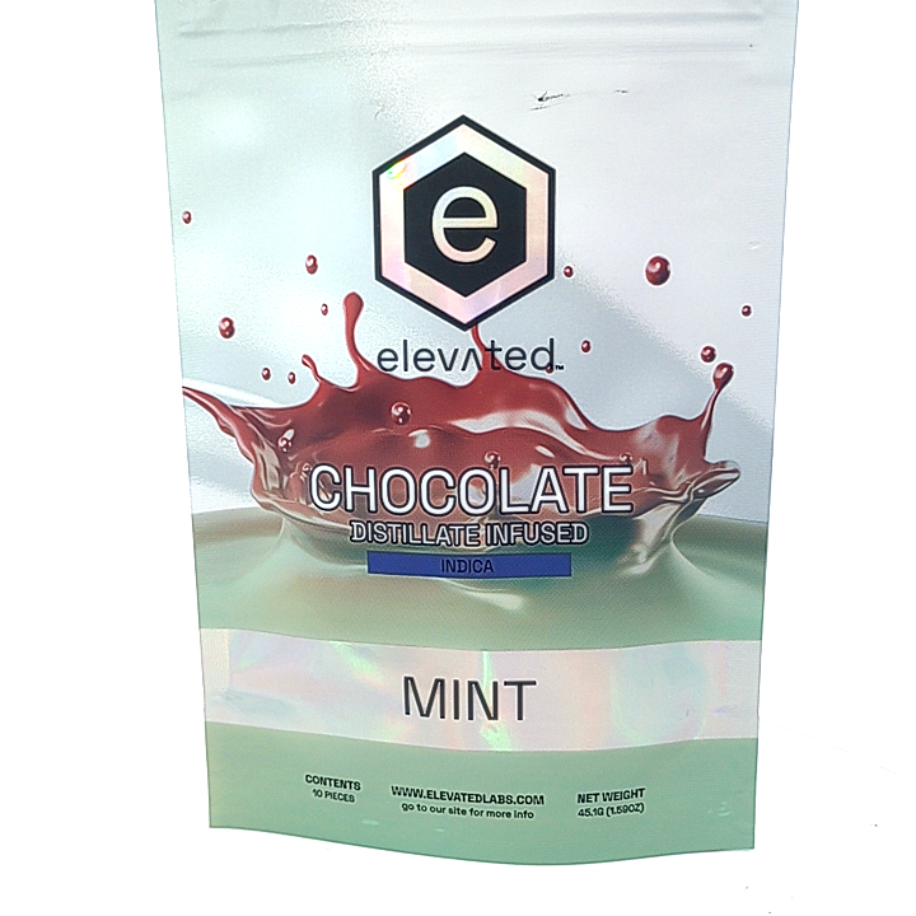Photograph of product: Elevated - Chocolate - 100mg - Distillate - oui'd - Dark Mint