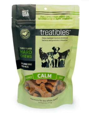 Photograph of product: Pet CBD - Treatibles - Dog Hard Chew Turkey - 45ct - 180mg CBD (4mg/treat) $32