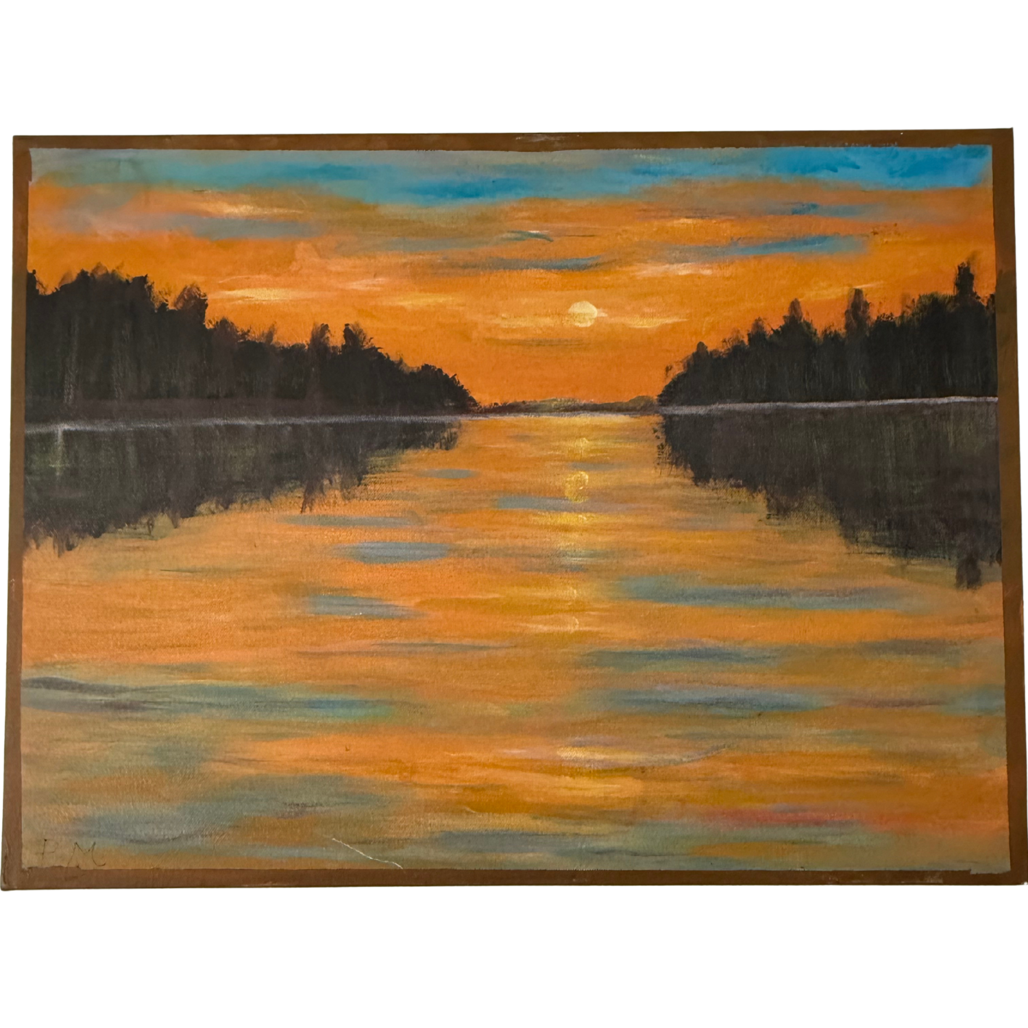 Photograph of product: PM PAINTINGS SUNSET OVER RIVER REC