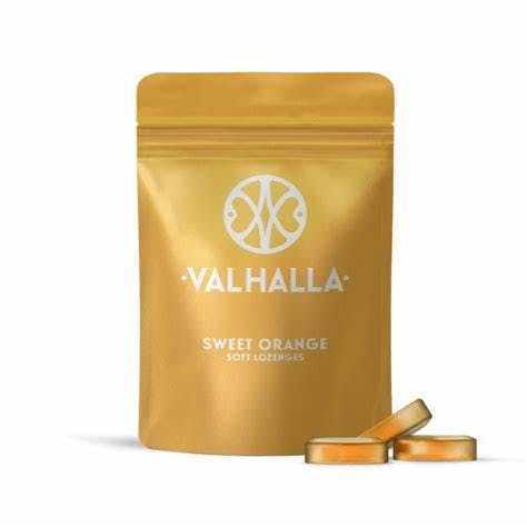 Photograph of product: Valhalla 100mg Gummies - Sweet Orange