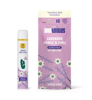 Photograph of product: Incredibles Relax Lavender Vanilla Disposable