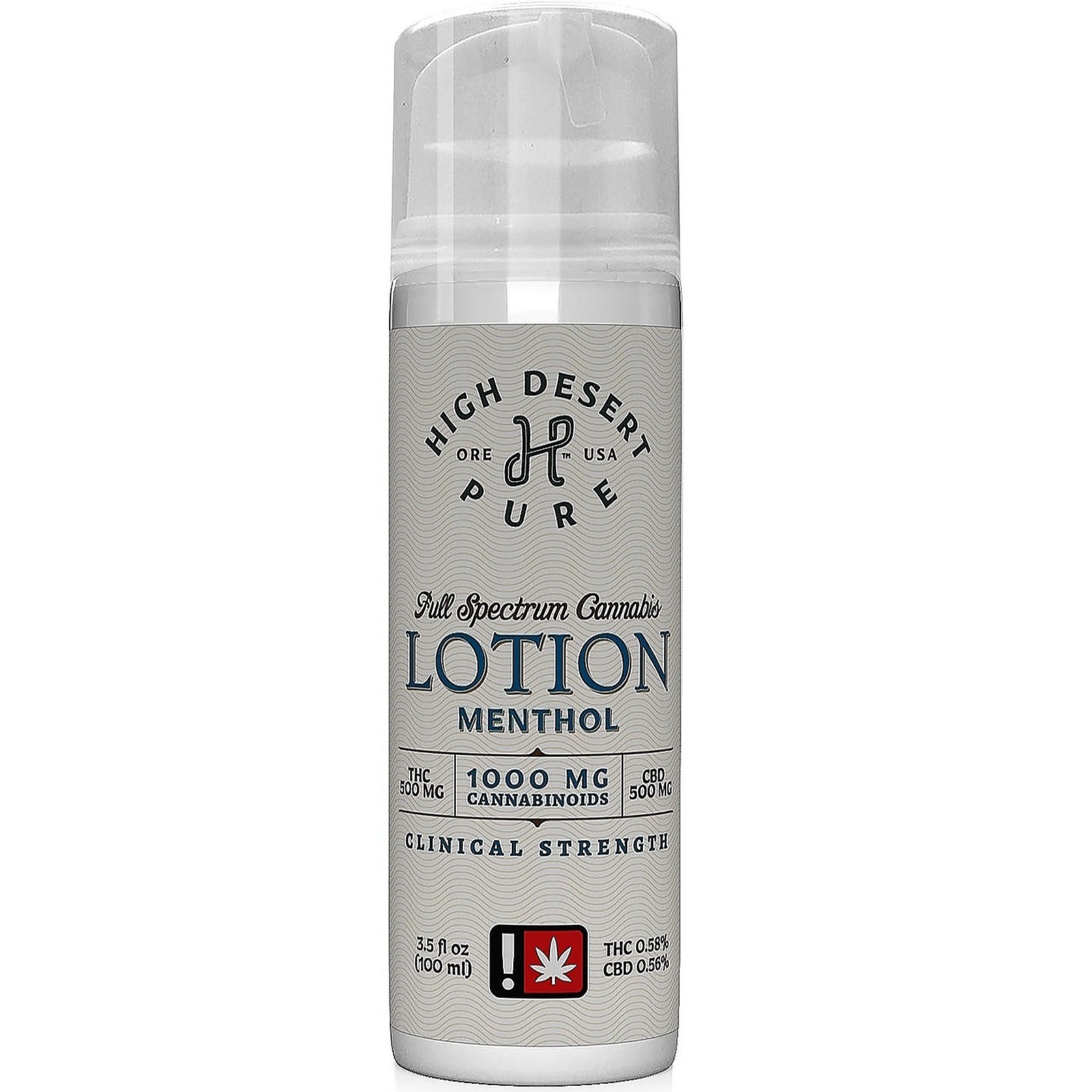 Photograph of Product: HIGH DESERT PURE | MENTHOL | CLINICAL STRENGTH LOTION