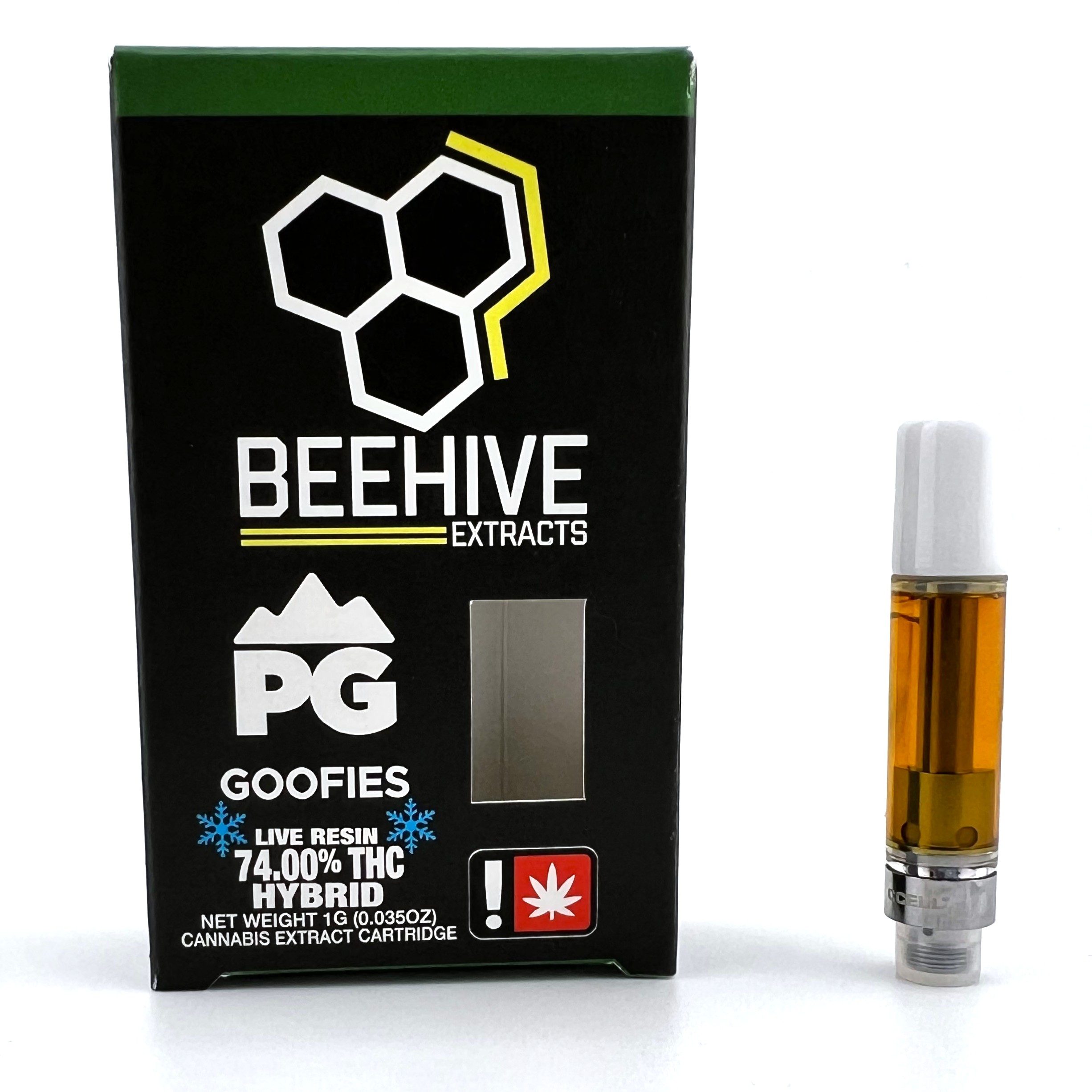 Photograph of product: Beehive Extracts 1g Cart | Goofiez Live Resin