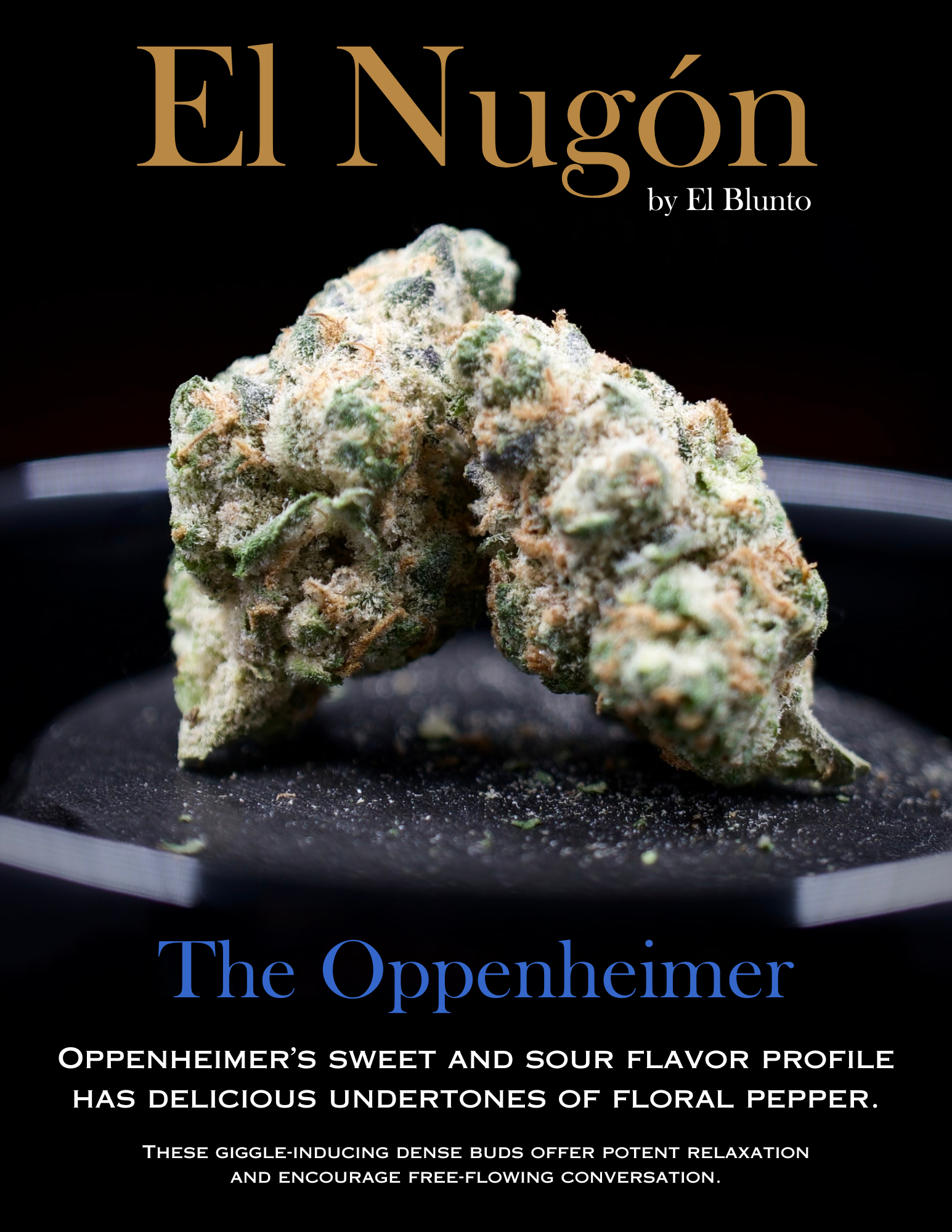 Photograph of product: El Nugon The Oppenheimer 3.5g Diamond Infused Flower