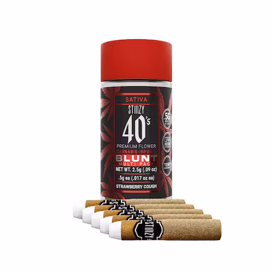 Photograph of product: [STIIIZY] Mini Blunt 5 Pack - 2.5g - Strawberry Cough (S)